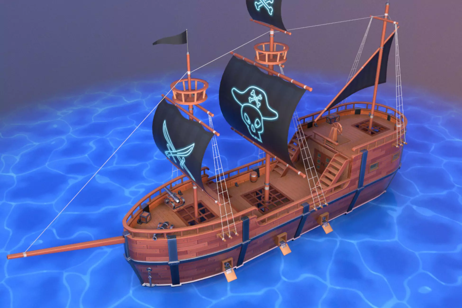 Stylized Pirate Ship